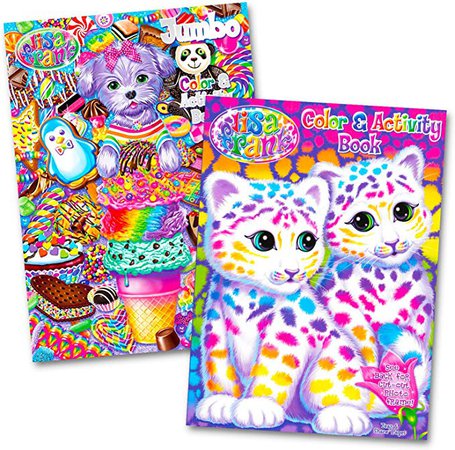 Amazon.com: Lisa Frank Coloring and Activity Book Set (2 Books): Toys & Games