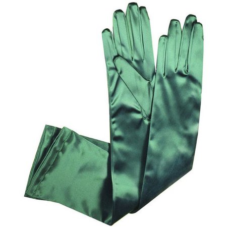 Green Long Gloves