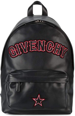 small logo applique backpack