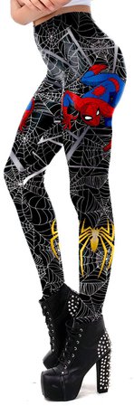 BAIXITE Women’s 3D Digital Printed Stretchy Leggings Full-Length Soft Yoga Capris Slim Pencil Workout Pants (Various Prints) (X-Large (fits Like US Large), Feather) at Amazon Women’s Clothing store
