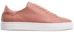 Suede-trimmed Leather Sneakers