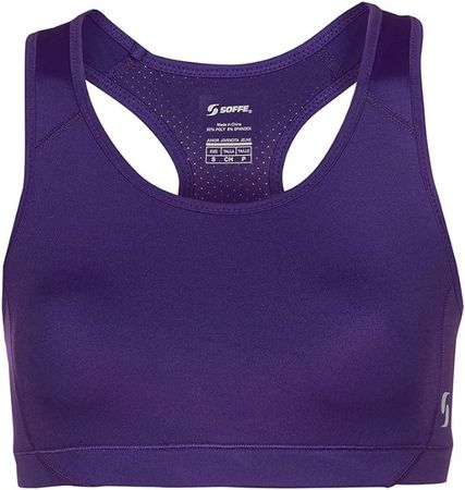 Soffe Women's Mid Impact Sports Bra, Purple, X-Large at Amazon Women’s Clothing store