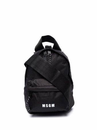 MSGM Mini logo-detail Backpack - Farfetch