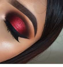 black and red eye makeup - Google Search