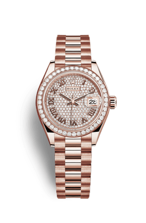 Rolex Lady-Datejust Watch: 18 ct Everose gold - M279135RBR-0021