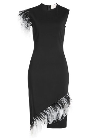 Tailored Dress with Feathers Gr. IT 40
