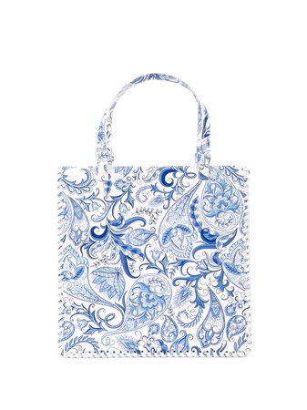 Maryam Nassir Zadeh Paisley-Print Braided Bag Aw19 | Farfetch.com