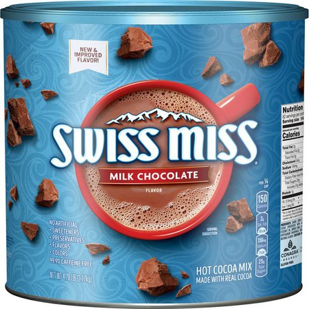 Swiss Miss Cocoa Milk Chocolate Canister