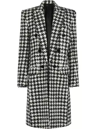 Balmain double-breasted Houndstooth Coat - Farfetch