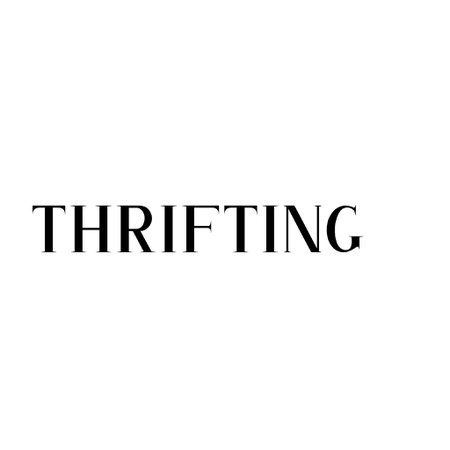 “thrifting”
