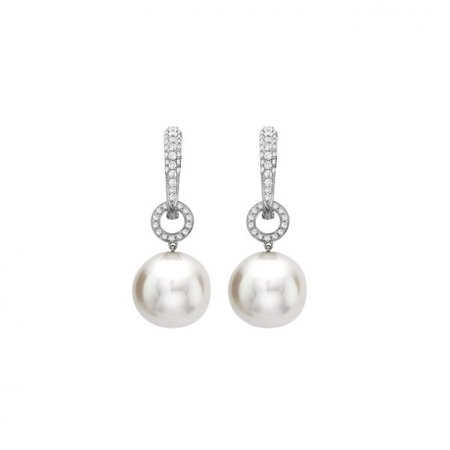 Pearl and Diamond Drop Earrings - Kiki McDonough Jewellery - Sloane Square London | Kiki McDonough : Kiki McDonough Jewellery – Sloane Square London | Kiki McDonough