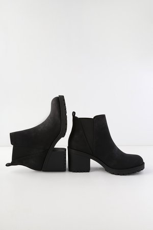 Dirty Laundry Lisbon - Black High Heel Booties - Ankle Booties