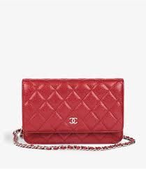 red chanel wallet chain purse - Google Search