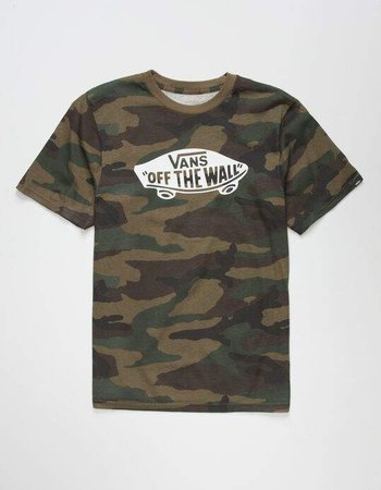 VANS Off The Wall Boys T-Shirt - CAMO - 383596946 | Tillys