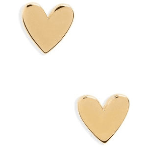 Women's Vermeil Heart Stud Earrings for $38.00 available on URSTYLE.com