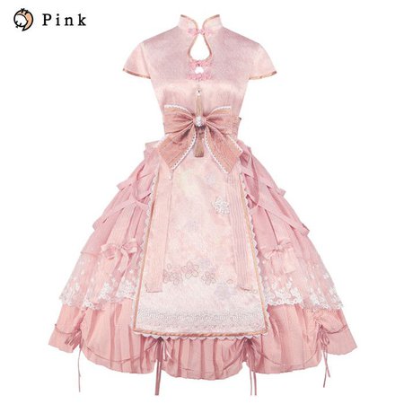 Pink qi lolita dress