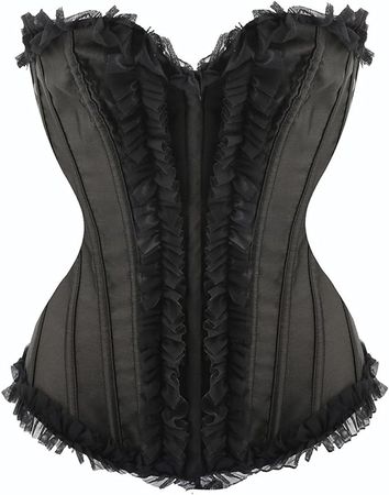 ATOYSOY Underbust Corset Top Shapewear Vintrage Victorian Gothic Corsets for Women Long Pirate Lace up Medieval Vest Fashion at Amazon Women’s Clothing store