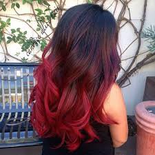 red dyed hair