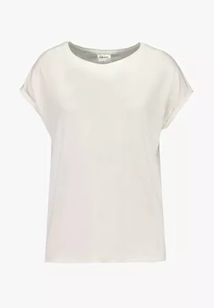 Vero Moda VMAVA PLAIN - T-shirt basic - snow white - Zalando.it