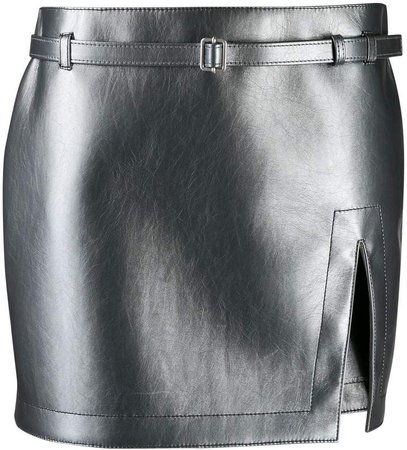 slit mini skirt