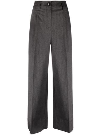 GANNI wide-leg Tailored Trousers - Farfetch