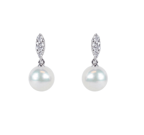Mikimoto Morning Dew Akoya Cultured Pearl Earrings $1,900