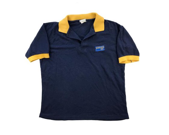Vintage Blockbuster Polo Shirt Employee Uniform 90s Be Kind | Etsy