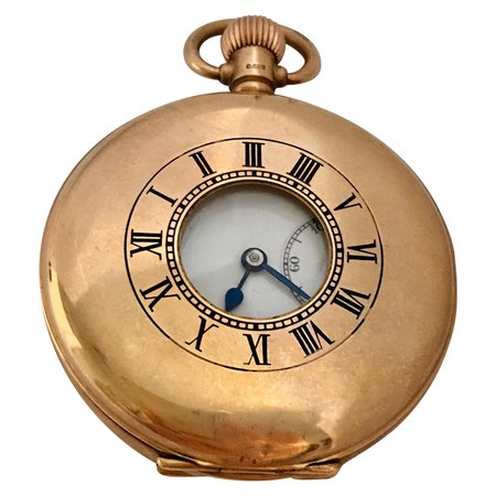 Small 18 Karat Gold Full Engraved Case Hand Winding Ladies Pocket Watch For Sale at 1stDibs | 18k gold pocket watch, pocket watch engraved, engraved gold pocket watch