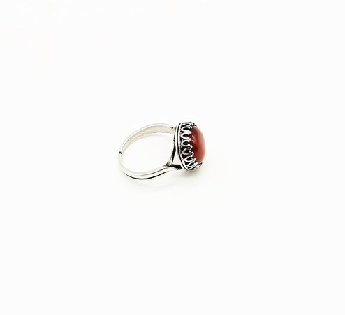 Carnelian Ring Red Orange Gemstone | Etsy