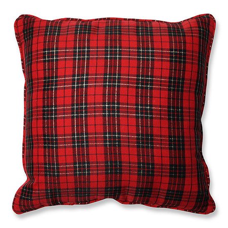 Pillow Perfect Holiday Plaid 16.5-inch Throw Pillow