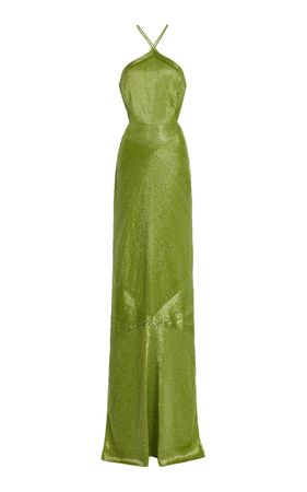 Serpentine Crystal Maxi Dress By Cucculelli Shaheen | Moda Operandi