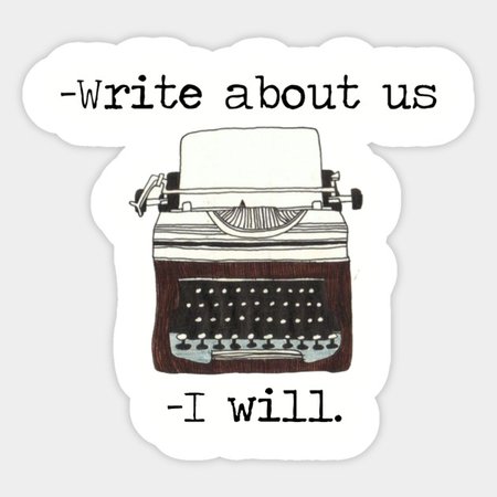 Write about us - The Perks Of Being A Wallflower - Sticker | TeePublic