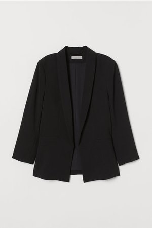 Black Straight-cut Jacket
