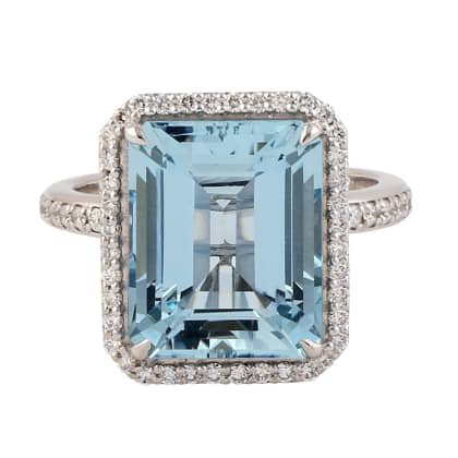 Pave Diamond 18k White Gold Designer Ring Handmade Jewelry | Artisan | Wolf & Badger