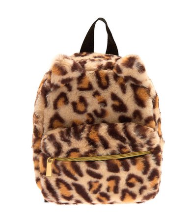 claires leopard mini backpack