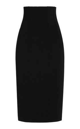High-Waisted Wool-Blend Midi Skirt By Michael Kors Collection | Moda Operandi