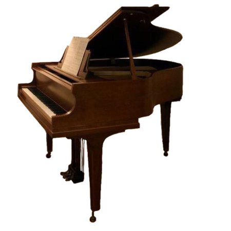 brown piano png vintage