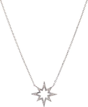 Open Starburst Pendant Necklace