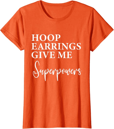 Hoop Earrings Orange