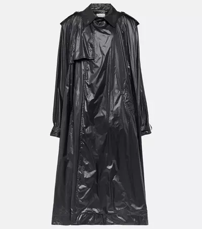 Oversized Trench Coat in Black - Saint Laurent | Mytheresa