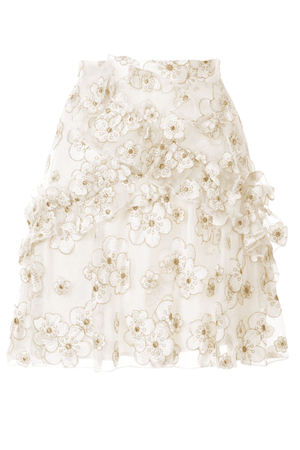 Souffle Skirt in Ivory Blossom | macgraw