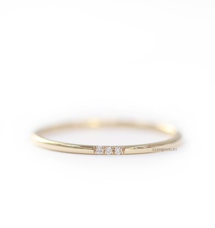 Simple Diamond Ring Wedding Engagement Ring Diamond Eternity | Etsy
