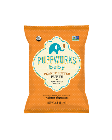 Puffworks baby - organic peanut butter puffs for babies
