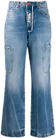 washed effect baggy jeans
