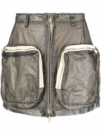 Diesel pocket-detail A-line skirt - FARFETCH