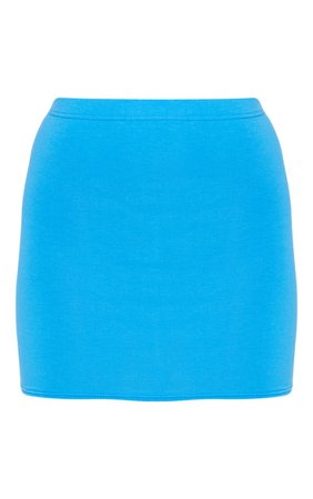 Basic Jersey Cobalt Mini Skirt | Skirts | PrettyLittleThing