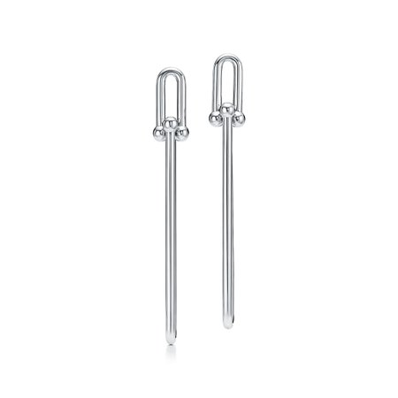 Tiffany HardWear double long link earrings in sterling silver. | Tiffany & Co.