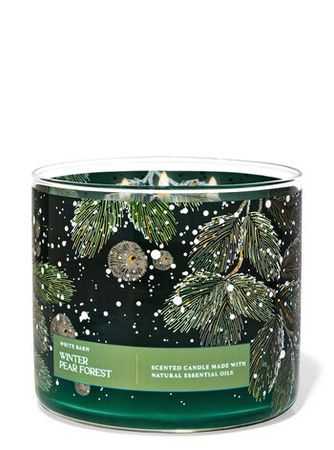 Winter Pear Forest 3-Wick Candle - White Barn | Bath & Body Works