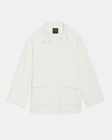 Double-Face Wool-Cashmere Utility Coat | Theory