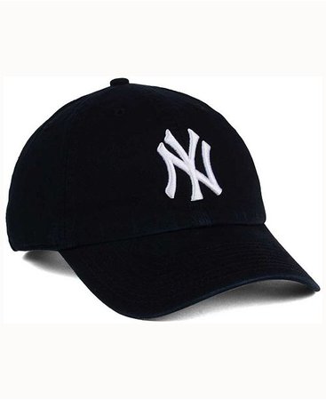 '47 Brand New York Yankees Black White CLEAN UP Cap & Reviews - Sports Fan Shop By Lids - Men - Macy's